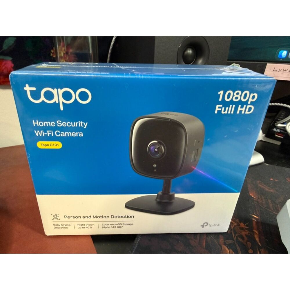 NEW in BOX Tapo C101 1080P Indoor Security Camera – Night Vision, 2-Way Audio